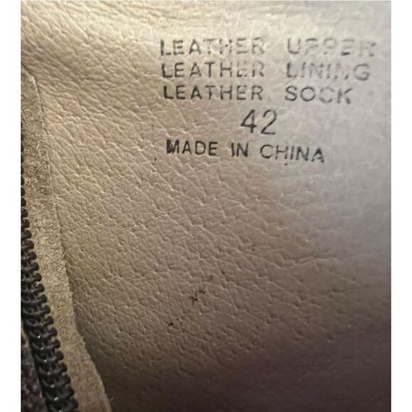 ALDO Men’s Brown Leather Short Ankle Western Cowboy Rodeo Boots Sz 42 - Picture 11 of 11